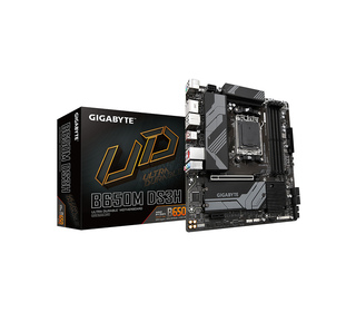 GIGABYTE B650M DS3H Carte mère - AMD Ryzen série 9000, VRM 6+2+1 phases, jusqu'à 8000 MHz DDR5 (OC), 2xPCIe 4.0 M.2, LAN 2,5 GbE