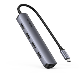 Ugreen 20197 station d'accueil Avec fil USB 3.2 Gen 1 (3.1 Gen 1) Type-C Gris