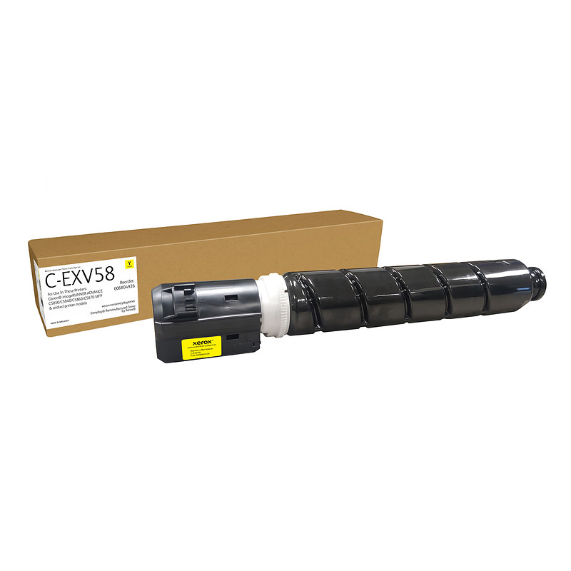 Remanufacturé Everyday Toner remanufacturé Jaune Everyday de Xerox compatible avec Canon C-EXV58 (3766C002AA), Capacité standard
