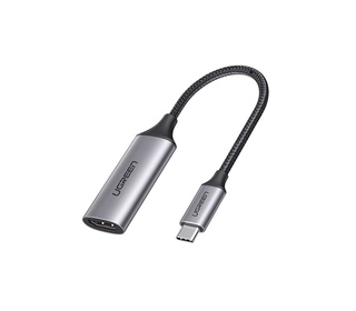 Ugreen 70444 câble vidéo et adaptateur HDMI Type A (Standard) USB Type-C Aluminium, Noir