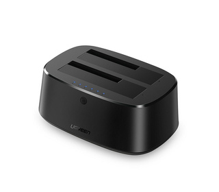 Ugreen 50857 Boîtier de disques de stockage Boîtier HDD Noir 2.5/3.5"