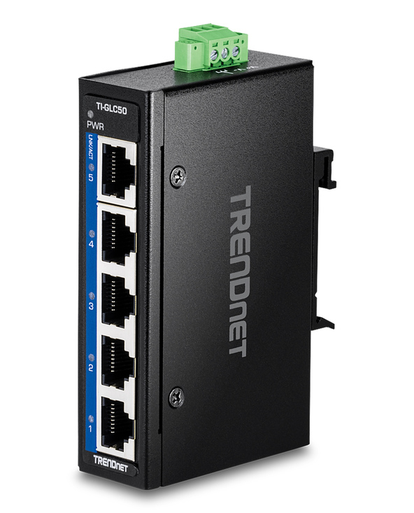 Trendnet TI-GLC50 commutateur réseau Non-géré Gigabit Ethernet (10/100/1000) Noir