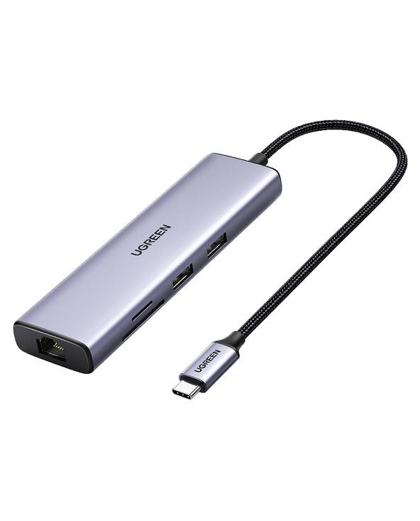 Ugreen 60515 station d'accueil Avec fil USB 3.2 Gen 1 (3.1 Gen 1) Type-C Gris
