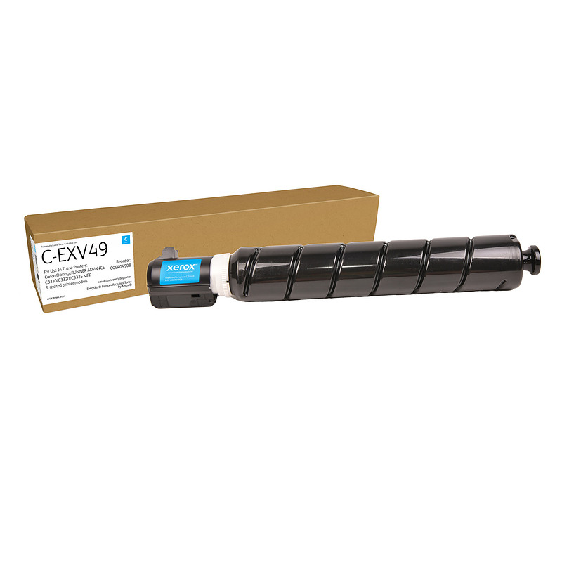 Remanufacturé Everyday Toner remanufacturé Cyan Everyday de Xerox compatible avec Canon C-EXV49 (8525B002), Capacité standard