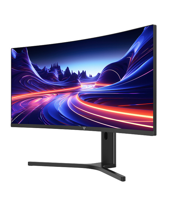 V7 MONITEUR INCURVÉ V7 L340WQ-HAS 34 PO D’ESPACE DE VISIONNAGE - WQHD - 3440 X 1440 - RÉGLABLE EN HAUTEUR 34" LED UltraWide Quad