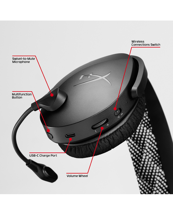 HyperX Cloud Jet – Casque de jeu sans fil (bleu clair)