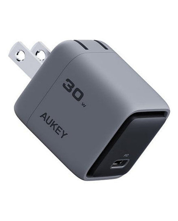 AUKEY Comet Mini Écouteurs, Ordinateur portable, Smartphone, Tablette Gris Secteur Charge rapide Intérieure