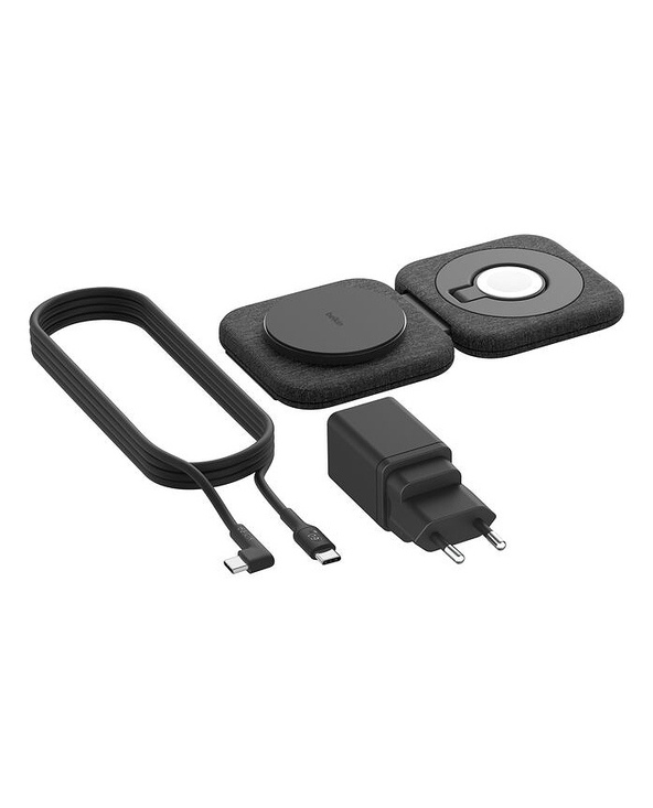 Belkin BoostCharge Pro Écouteurs, Smartphone, Smartwatch Noir Secteur Recharge sans fil Charge rapide Intérieure