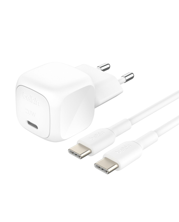 Belkin WCA009KQ1MWH-B6 chargeur d'appareils mobiles Universel Blanc Secteur Charge rapide Intérieure