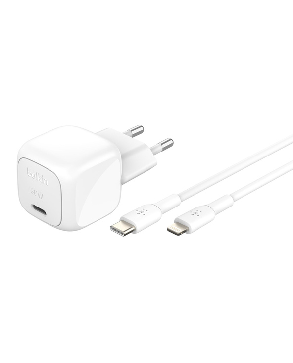 Belkin WCA008KQ1MWH-B5 chargeur d'appareils mobiles Universel Blanc Secteur Charge rapide Intérieure