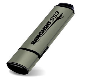 iStorage Kanguru 64GB SS3 USB3.0 lecteur USB flash 64 Go USB Type-A 3.2 Gen 1 (3.1 Gen 1) Aluminium