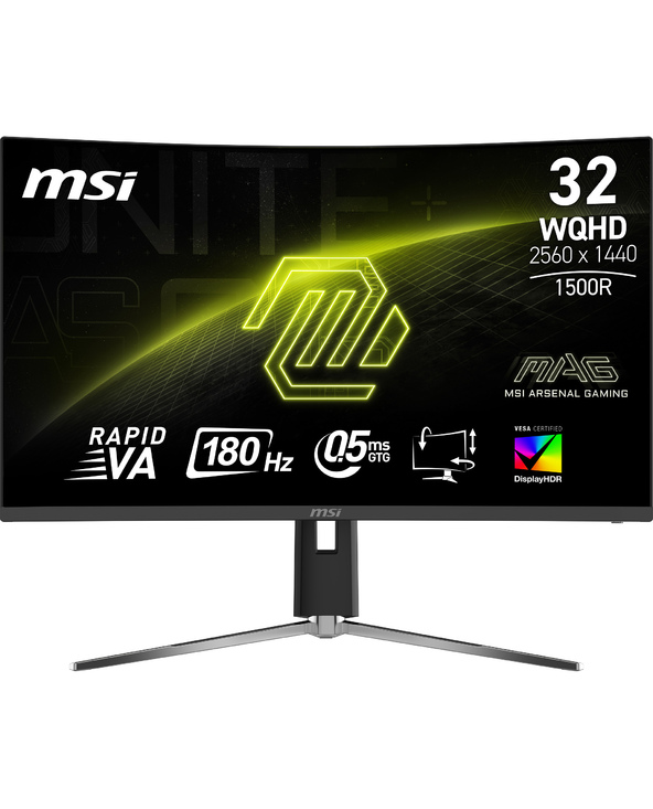 MSI MAG 32CQ6PF 31.5" Wide Quad HD 0,5 ms Noir
