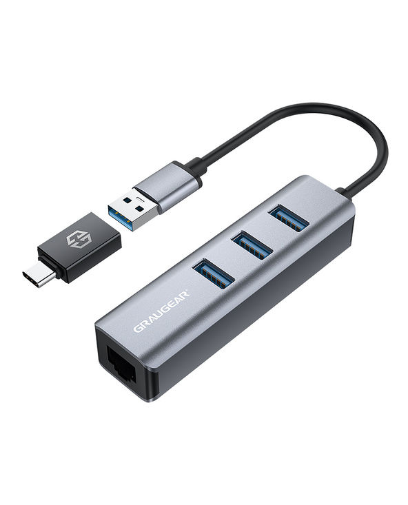 GRAUGEAR G-HUB31L-A USB 3.2 Gen 1 (3.1 Gen 1) Type-A 5000 Mbit/s