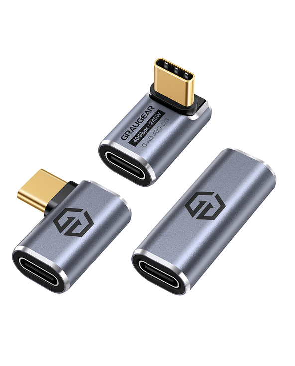 GRAUGEAR G-AD-40G-3 changeur de genre de câble USB-C Argent