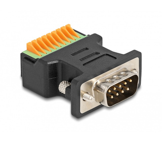 DeLOCK Adaptateur D-Sub 9 mâle à bornier avec bouton-poussoir