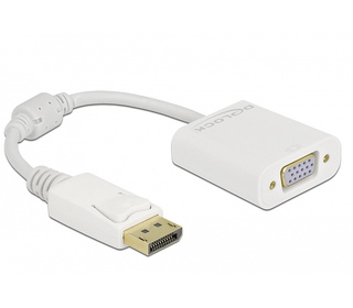 DeLOCK Adaptateur DisplayPort 1.2 mâle vers VGA femelle blanc