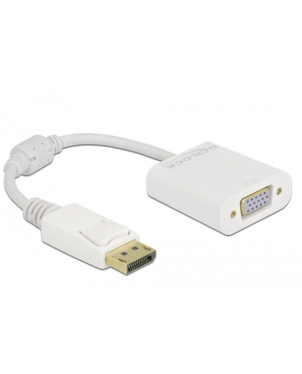 DeLOCK Adaptateur DisplayPort 1.2 mâle vers VGA femelle blanc