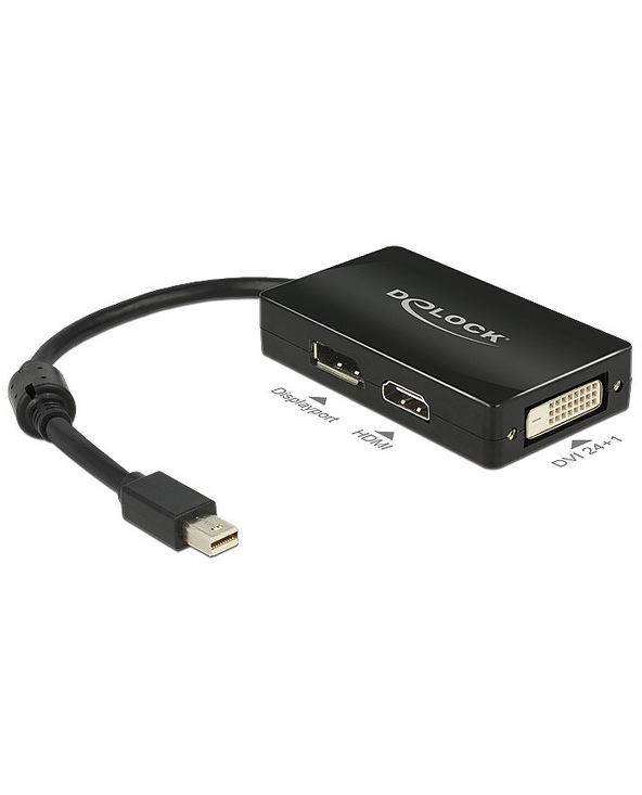 DeLOCK 0.16m DisplayPort/Displayport + HDMI + DVI 0,16 m Mini DisplayPort DisplayPort + DVI + HDMI Noir