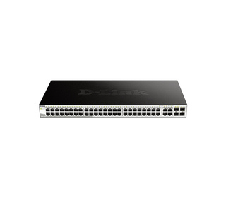 D-Link DGS-1210-52 Géré L2 Gigabit Ethernet (10/100/1000) 1U Noir