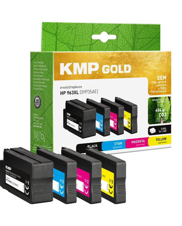 KMP 1766,6005 cartouche d'encre 4 pièce(s) Compatible Rendement élevé (XL) Noir, Cyan, Magenta, Jaune