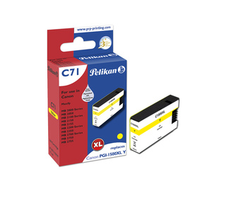 Pelikan C71 Yellow cartouche d'encre 1 pièce(s) Compatible Rendement élevé (XL) Jaune
