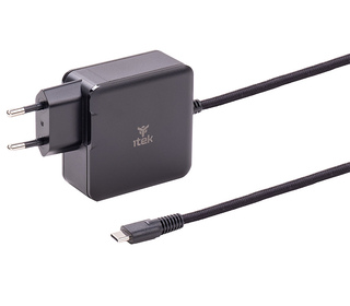 itek ITNBACWB065 chargeur d'appareils mobiles Ordinateur portable Noir Secteur Charge rapide Intérieure