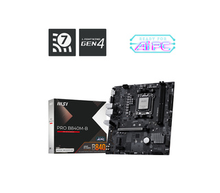 MSI PRO B840M-B carte mère AMD B840 Emplacement AM5 micro ATX