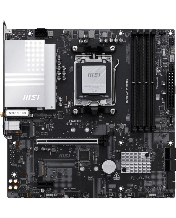 MSI PRO B840M-P WIFI6E carte mère AMD B840 Emplacement AM5 micro ATX