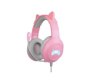 Blade Gaming Tanooki Casque Avec fil Arceau Jouer Gris, Rose