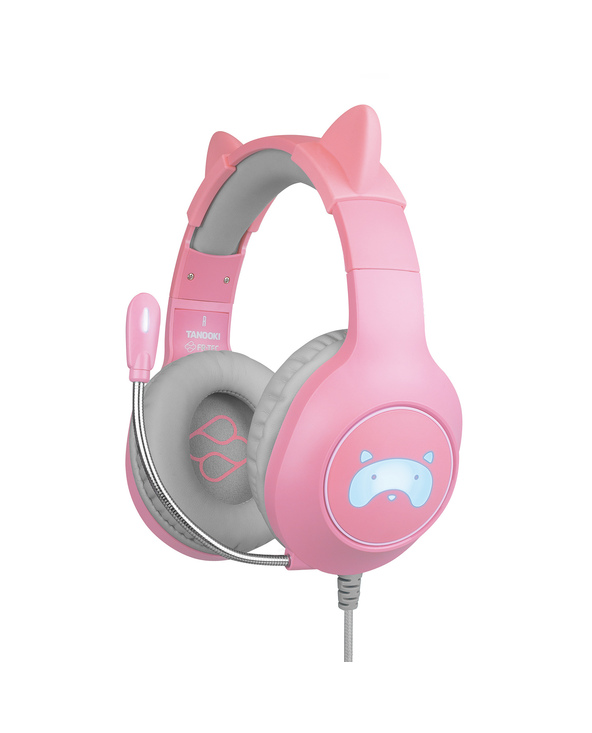 Blade Gaming Tanooki Casque Avec fil Arceau Jouer Gris, Rose