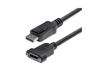 StarTech.com Câble DisplayPort à Montage sur Panneau de 91cm - 4K x 2K - Câble d'Extension DP 1.2 M/F - Câble d'Extension Vidéo 