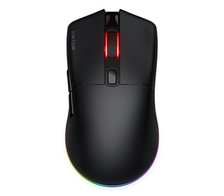 HATOR Pulsar 3 Wireless souris Jouer Ambidextre RF Wireless + Bluetooth + USB Type-C Optique 12000 DPI