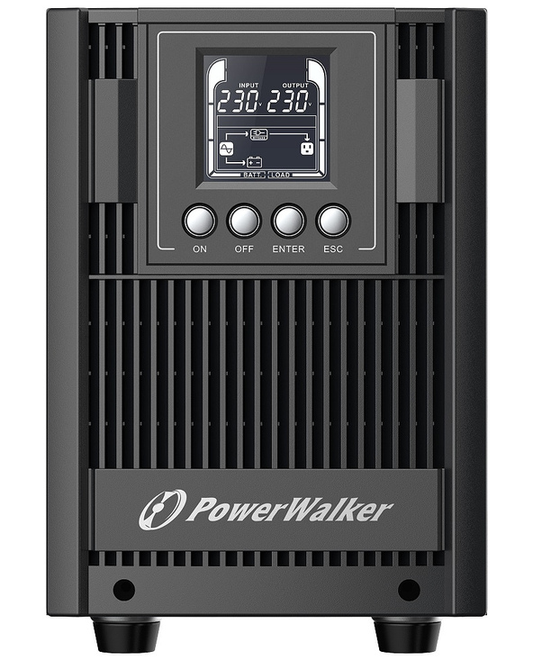 PowerWalker VFI 2000 AT FR alimentation d'énergie non interruptible Double-conversion (en ligne) 2 kVA 1800 W 4 sortie(s) CA
