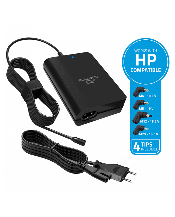 Advance Tapes CHG-090HP chargeur d'appareils mobiles Ordinateur portable Noir Secteur Intérieure