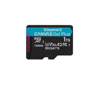 Kingston Technology Carte microSDXC Canvas Go Plus Gen4 200R A2 U3 de 1 To, pack unique sans ADP