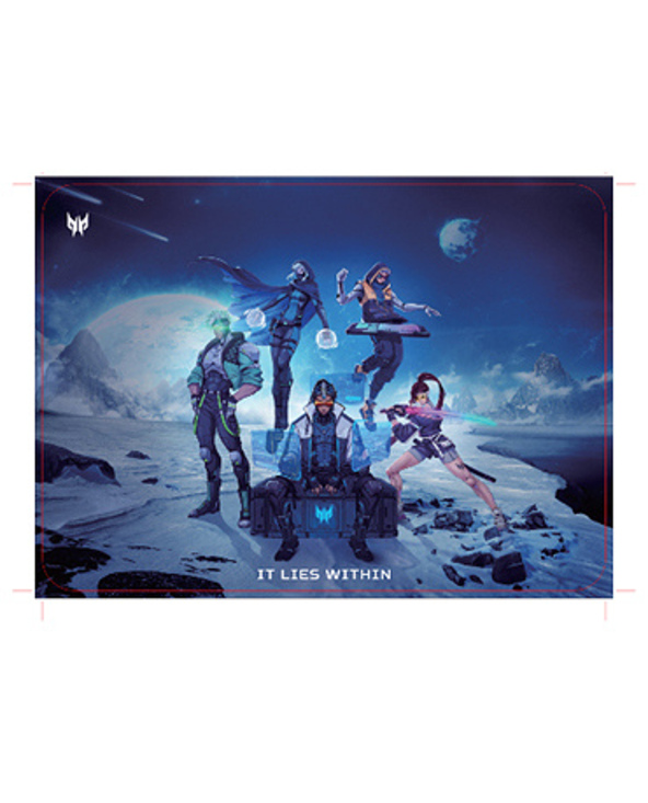 Acer Predator Gaming Mousepad - M size PMP450 Tapis de souris de jeu Multicolore
