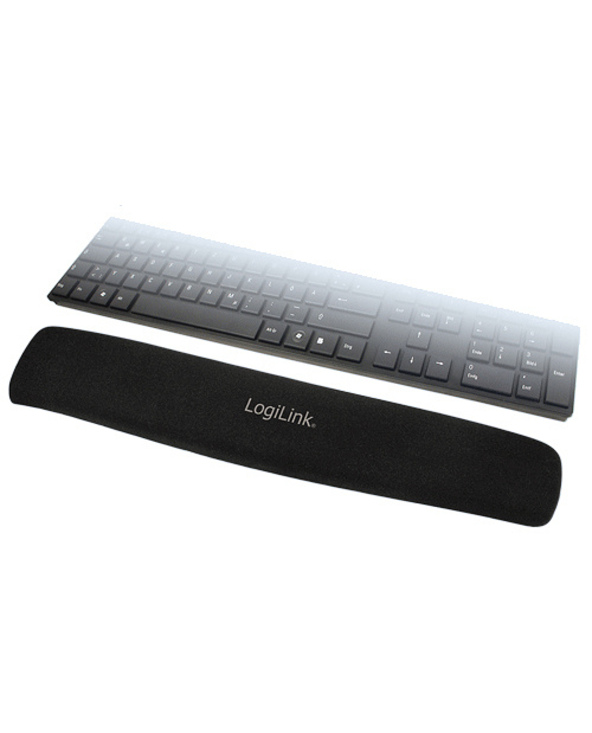 LogiLink ID0044 repose-poignet Nylon, Polyuréthane, Silicone Noir