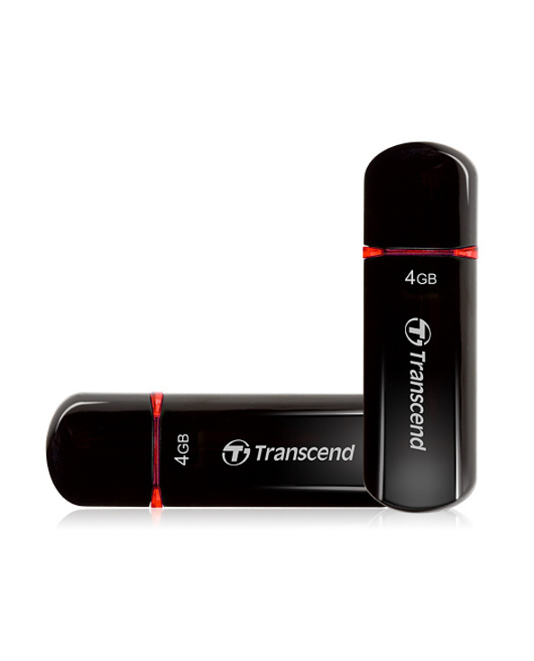 Transcend JetFlash 600 lecteur USB flash 4 Go USB Type-A 2.0 Noir