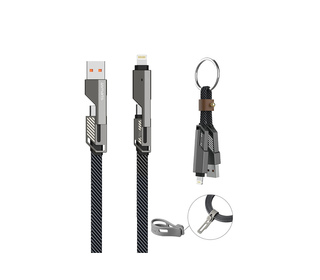 4smarts 541456 câble USB 1,5 m USB A/USB C USB C/Lightning Graphite