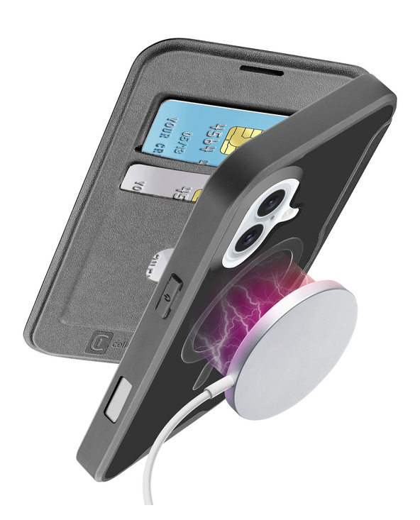 Cellularline 8018080483790 coque de protection pour téléphones portables 15,5 cm (6.1") Folio Noir