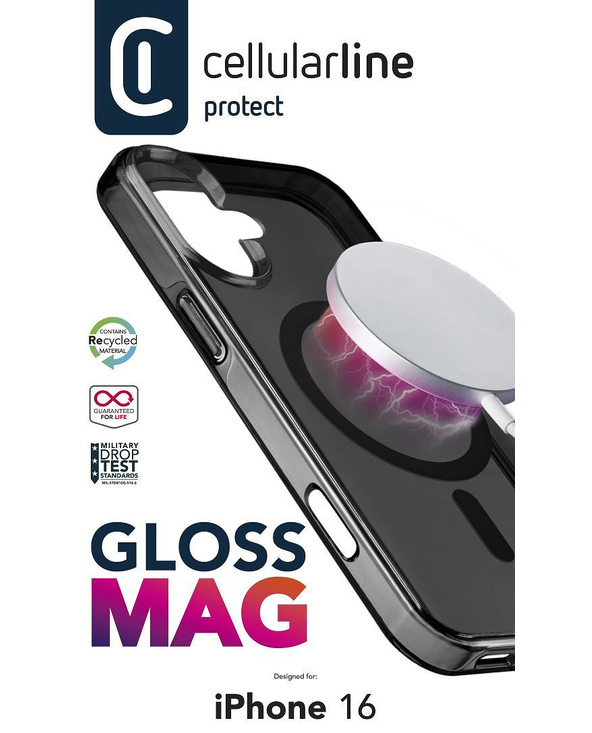 Cellularline 8018080482717 coque de protection pour téléphones portables 15,5 cm (6.1") Housse Noir