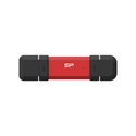 Silicon Power DS72 lecteur USB flash 500 Go USB Type-A / USB Type-C 3.2 Gen 2 (3.1 Gen 2) Rouge