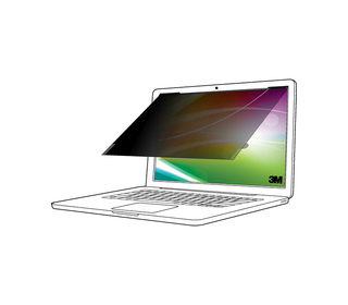 3M Filtre de confidentialité de l'écran lumineux pour ordinateur portable 12.1 po (307 mm), 16:10, BP121W1B
