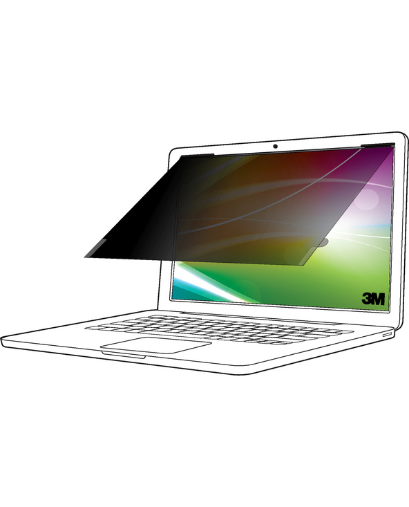 3M Filtre de confidentialité de l'écran lumineux pour ordinateur portable 12.1 po (307 mm), 16:10, BP121W1B