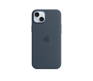 Apple Coque en silicone avec MagSafe pour iPhone 15 Plus - Bleu orage