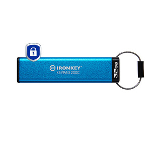 Kingston Technology IronKey Keypad 200C USB-C de 32 Go, FIPS 140-3 niveau 3 (en attente) AES-256