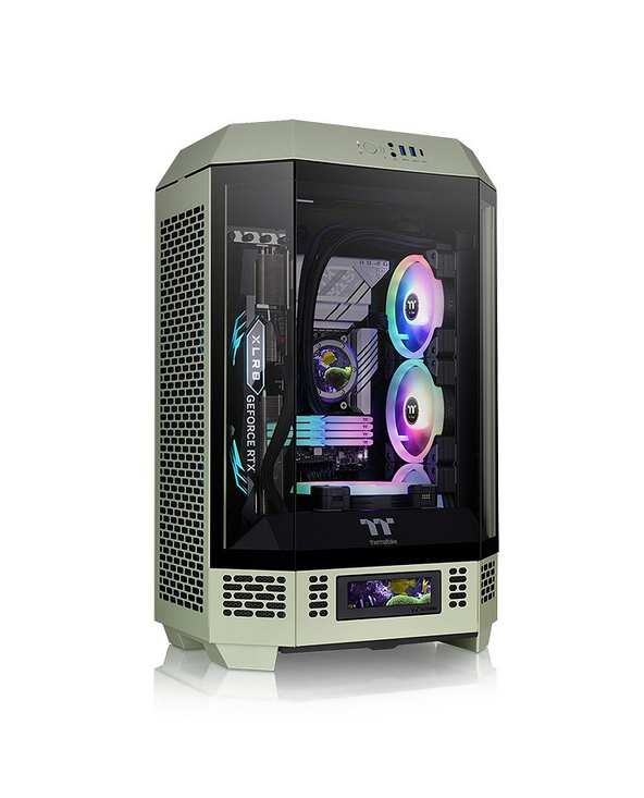 Thermaltake 300 Matcha Green Micro Tower Vert