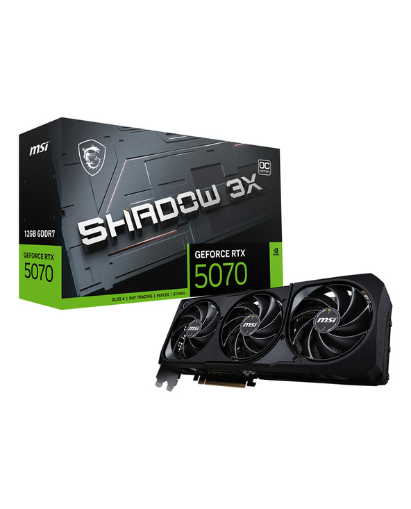 MSI GeForce RTX 5070 12G SHADOW 3X OC NVIDIA 12 Go GDDR7