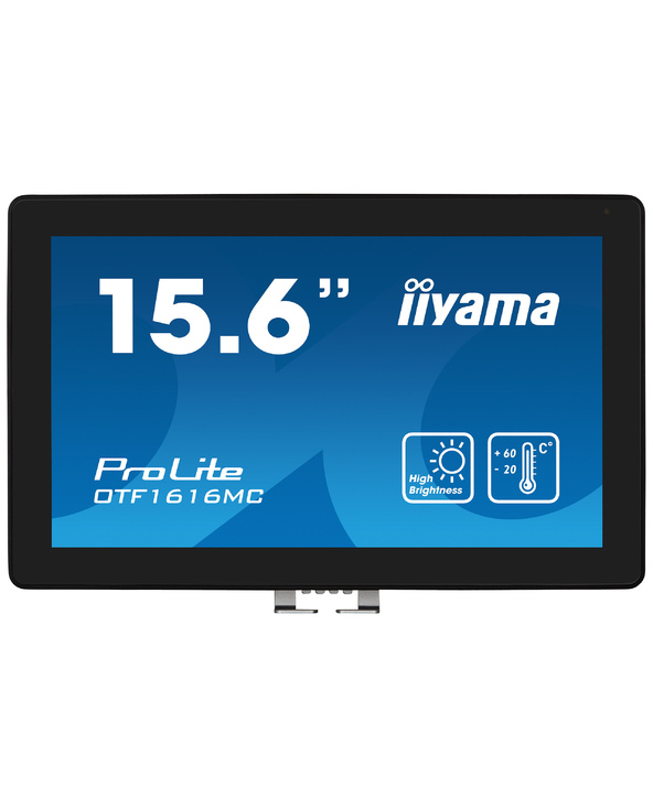 iiyama OTF1616MC-B1 Écran d'affichage dynamique Écran plat de signalisation numérique 39,6 cm (15.6") LCD 1100 cd/m² Full HD Noi
