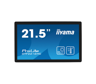 iiyama OTF2216MC-B1 Écran d'affichage dynamique Écran plat de signalisation numérique 55,9 cm (22") LCD 1100 cd/m² Full HD Noir 